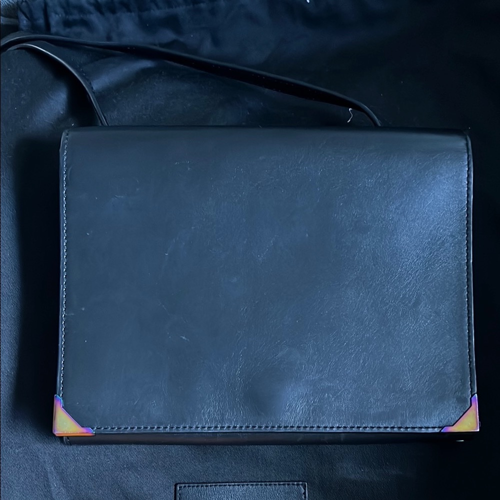 Black Leather Shoulder Bag